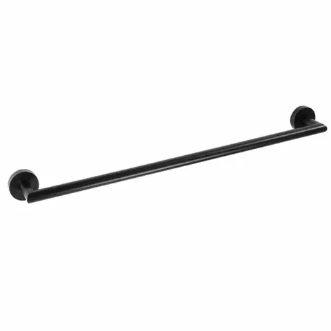 Kúpeľňový nábytok SAPHO XB406 X-Round Black držiak na uteráky 50,5 cm, čierna