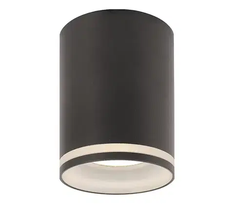Svietidlá Prezent  - Bodové svietidlo SAUL 1xGU10/50W/230V pr. 7 cm čierna 