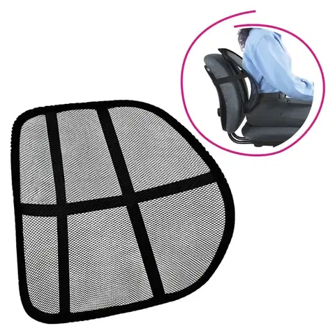 Kancelárske stoličky KONDELA Bekio ergonomická opierka chrbta čierna