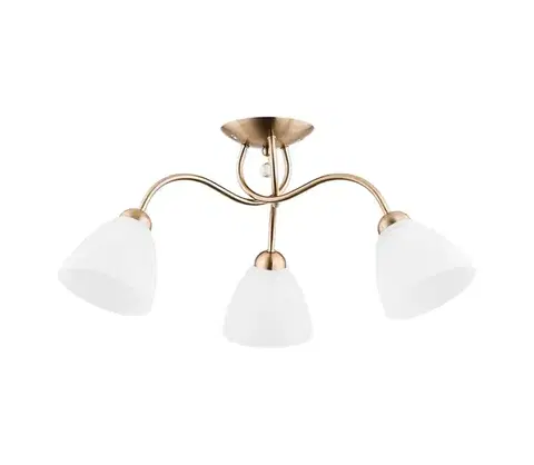 Svietidlá  Prisadený luster AMARILLO 3xE27/15W/230V zlatá 23753
