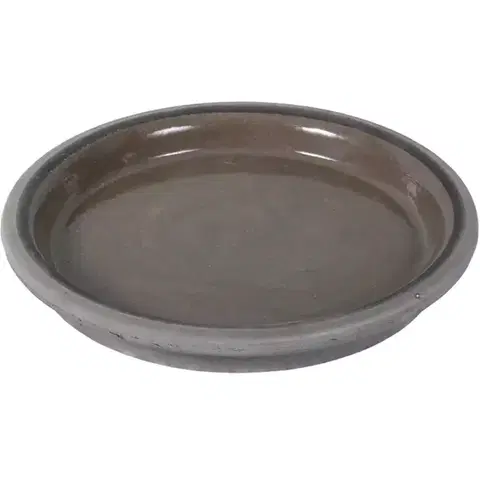 Záhrada Podmiska pod kvetináč DISKO keramická čadičový melír d28cm