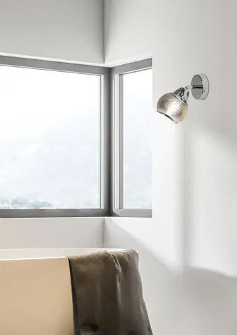 Nástenné svetlá Nástenná lampa 1X10W E14 chróm FORT