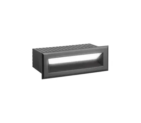 Svietidlá Viokef Lighting LED Vonkajšie zapustené svietidlo FLIK LED/3W/230V IP65 antracit 4308701