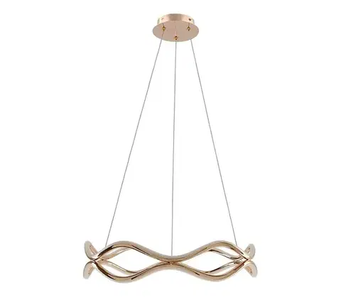 Svietidlá  LED luster na lankách VAVE LED/28W/230V ružové zlato 34-35653
