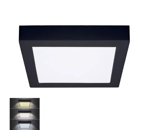 Svietidlá  WD173-B- LED Stropné svietidlo LED/18W/230V 3000/4000/6000K čierna hranatý WD173-B