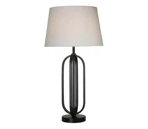 Lampy Searchlight EU91101WH - Stolná lampa CHIC 1xE27/60W/230V biela EU91101WH