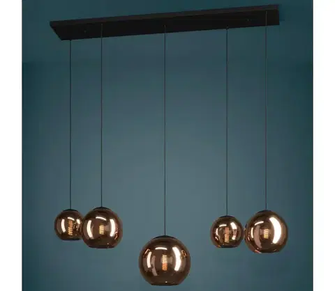 Svietidlá Eglo 390388 - Luster na lanku CORDOBA 5xE27/40W/230V medená 390388