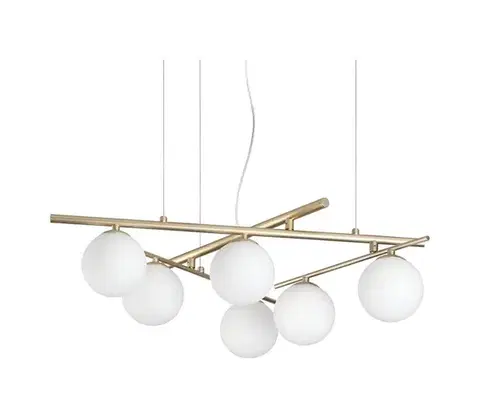 Svietidlá Ideal Lux - LED luster na lanku ATLAS 6xG9/3W/230V zlatý 365121