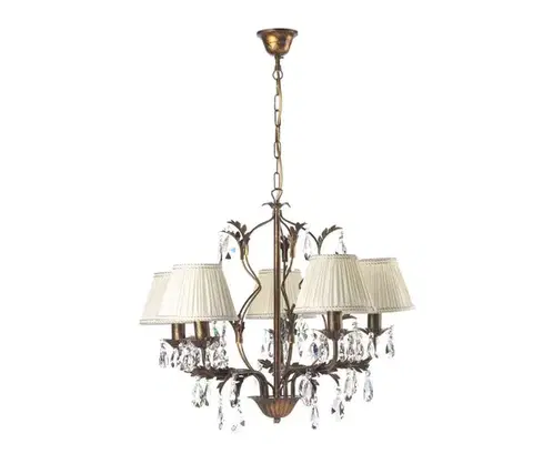 Svietidlá ONLI - Luster na reťazi KAREN 5xE14/6W/230V bronzová 4669/5B