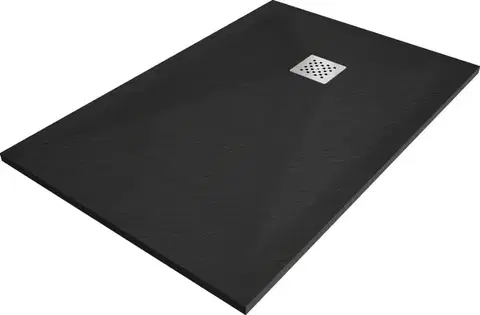 Vane MEXEN - Stone+ sprchová vanička obdĺžniková 130x90, čierna 44709013