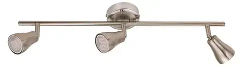 Stropná svetla Stropné svietidlo 3xGU10 56cm JAWA STRIP ENERGO nikel