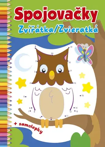 Pre deti a mládež - ostatné Spojovačky: Zvířátka / Zvieratká (+ samolepky)