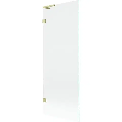 Sprchové dvere MEXEN/S - Lunar L vaňová zástena FIX 70 x 150, transparent, zlatá kartáčovaná 897L-070-000-55-00