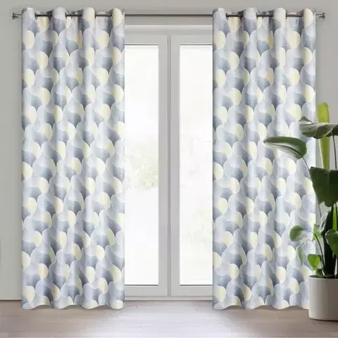 Závesy do spálne Záves ASETA 140X250 na priechodkách 391725