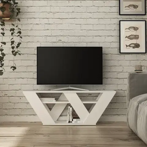 TV stolíky TV stolík Pipralla - White