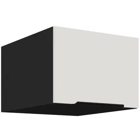 Kuchynské skrinky visiace Kuchynská skrinka Aria-Wh/Bl Anti Fingerprint 50 Nagu-36 1f