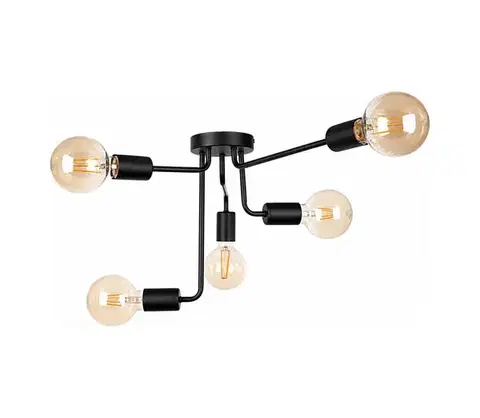 Svietidlá Keter Lighting Prisadený luster NIXO 5xE27/60W/230V čierna 1157/22