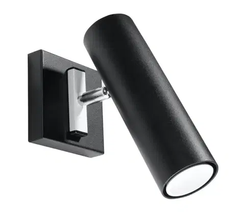 Svietidlá  Nástenné bodové svietidlo DIREZIONE 1xGU10/40W/230V čierna SL.0498