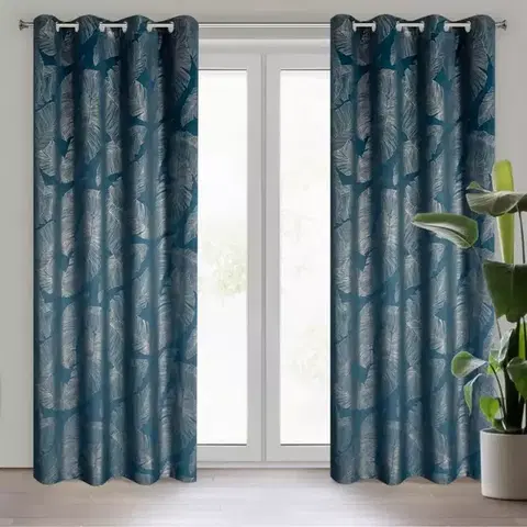 Závesy do spálne Záves MUSA2A 140X250 na priechodkách GR+SZA 399043