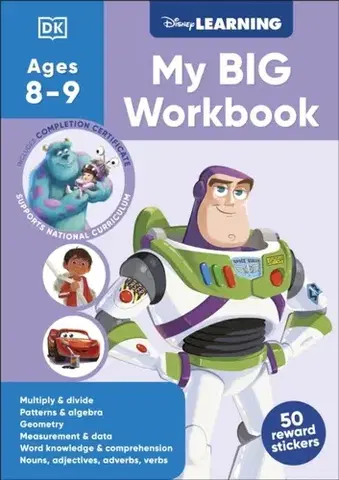 Príprava do školy, pracovné zošity Disney Learning Big Workbook Ages 8-9 (Year 4) - DK