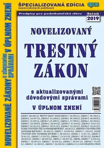 Zákony, zbierky zákonov Novelizovaný Trestný zákon 5/2019
