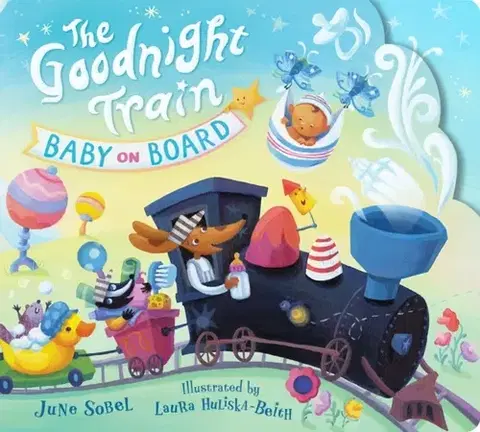 Leporelá, krabičky, puzzle knihy The Goodnight Train Baby on Board - June Sobel