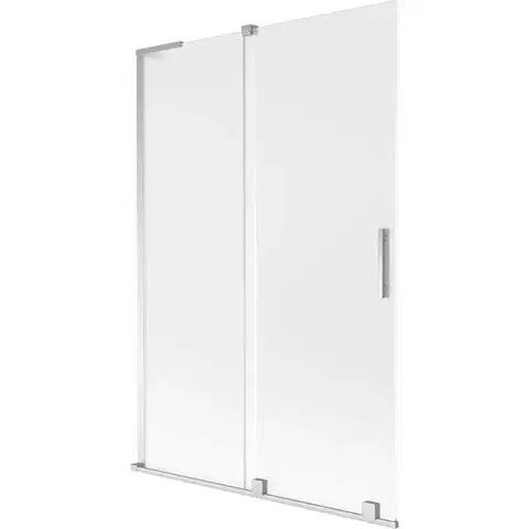 Sprchové dvere MEXEN/S - Velar L dvojkrídlová posuvná vaňová zástena 120 x 150, dekor, chróm 896-120-003-31-01