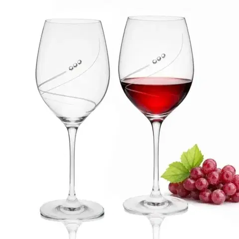 Poháre Kinekus Pohár na víno 470ml biele, sada 4ks, CRYSTALS