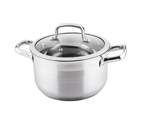 Panvice a hrnce Lamart - Hrniec s pokrievkou 22 cm nerez 42000343