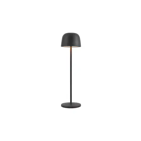 Lampy Stolná lampa čierna vrátane LED nabíjateľná s nabíjacou stanicou IP65 - Raika