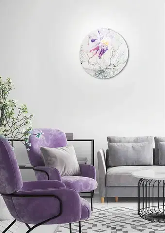 Stropná svetla Stropná lampa s pružinou E27 fialová