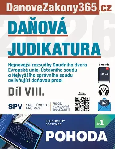Dane, účtovníctvo Daňová judikatura (VIII.)
