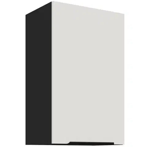 Kuchynské skrinky visiace Kuchynská skrinka Aria-Wh/Bl Anti Fingerprint 45g-72 1f