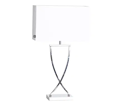 Lampy ByRydens 2820440-5000 - Stolná lampa OMEGA 1xE27/5W/230V biela/lesklý chróm 2820440-5000