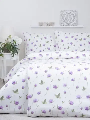 Obliečky MKLozkoviny.sk Flanelové obliečky - Ďatelina - 140 × 200 cm - 70 x 90 cm