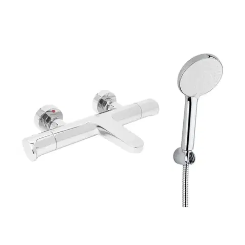 Kúpeľňové batérie Vanová baterie SAT Dark s vanovým setem 150 mm chrom SATBSDA222CRSET1 SATBSDA222CRSET1