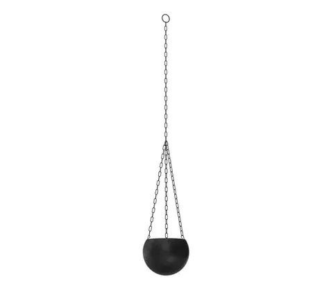 Stojany na kvetiny  Závesný kvetináč 155x27 cm čierna 8103