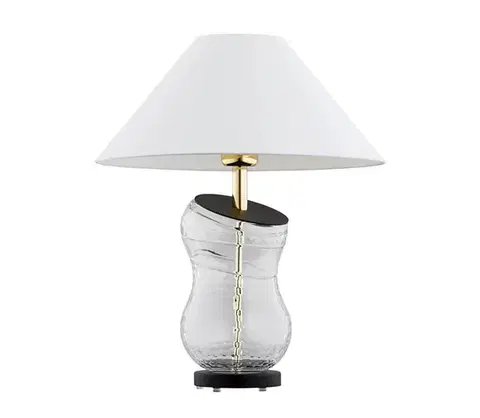 Lampy Argon 8036 - Stolná lampa VENETO 1xE27/15W/230V biela/mosadz/čierna 8036
