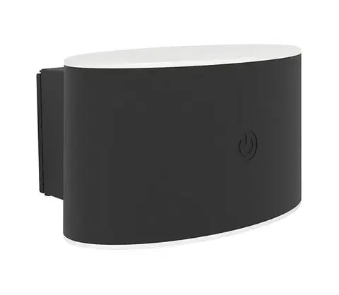 LED osvetlenie Eglo 75875 - LED stmievateľné vonkajšie nástenné svietidlo VALGIANO LED/5W/5V 2000 mAh IP44 čierna 75875