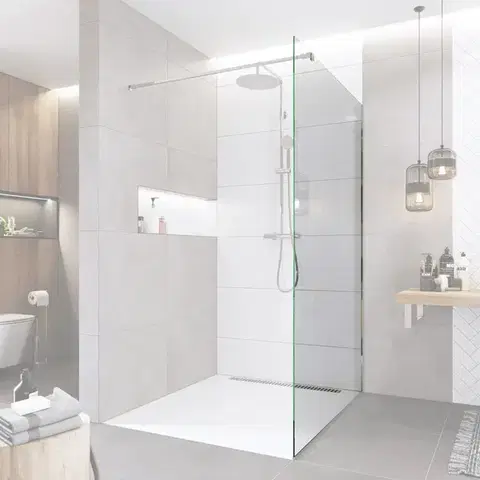 Sprchovacie kúty Mereo Novea sklo pre Walk in 100 x 200 cm, 8mm, EASY CLEAN, Číre CK10603S