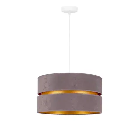 Svietidlá  - Luster na lanku DUO 1xE27/15W/230V pr. 40 cm šedá 8973