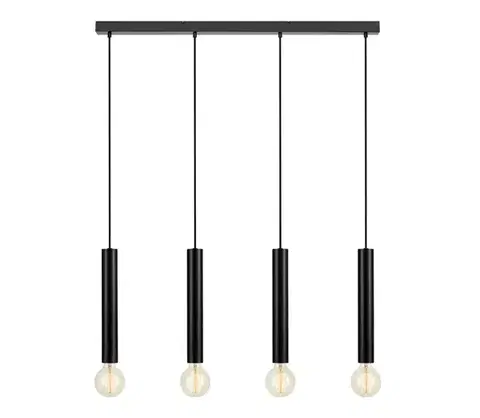 Svietidlá Markslöjd 108264 - Luster na lanku SENCILLO 4xE27/40W/230V čierna 108264