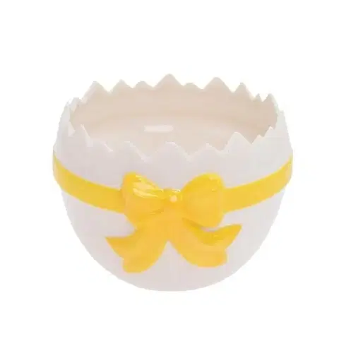 Kvetináče a truhlíky Kinekus Obal na kvetináč škrupina 16,7x16,2x12 cm porcelán biely