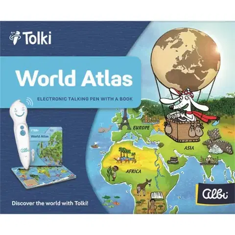 Kúzelné čítanie Albi Tolki Pen + World Atlas (Kúzelné čítanie v angličtine)