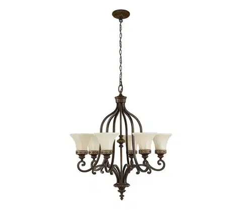 Svietidlá Elstead Feiss FE-DRAWING-ROOM6 - Luster na reťazi DRAWING ROOM 6xE27/60W/230V FE-DRAWING-ROOM6