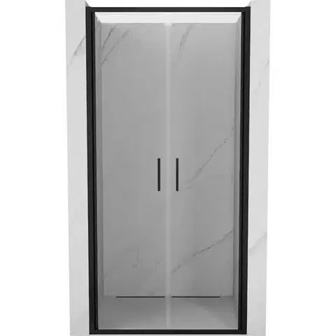 Sprchovacie kúty MEXEN - Exo sprchové dvere krídlové110, transparent, čierna 814-110-000-70-00