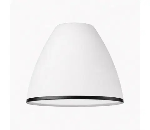Lampy  Náhradné sklo k lustru a nástennému svietidlu RETRO, ANTICO E27 pr. 13 cm biela/čierna 5907687463379