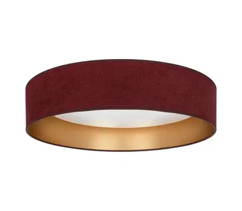 Svietidlá BRILAGI-LED Stropné svietidlo VELVET SIMPLE LED/24W/230V 4000K priemer 45 cm bordová/zlatá 8590828055112