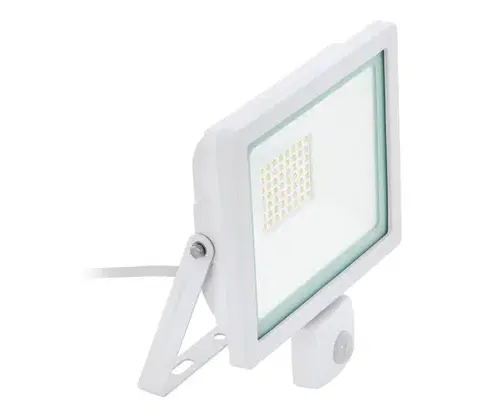 LED osvetlenie Eglo 64874 - LED Reflektor so senzorom FILETTI LED/10W/230V 3000K IP44 biela 64874