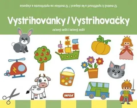 Nalepovačky, vystrihovačky, skladačky Vystřihovánky - zelený sešit (CZ/SK vydanie)